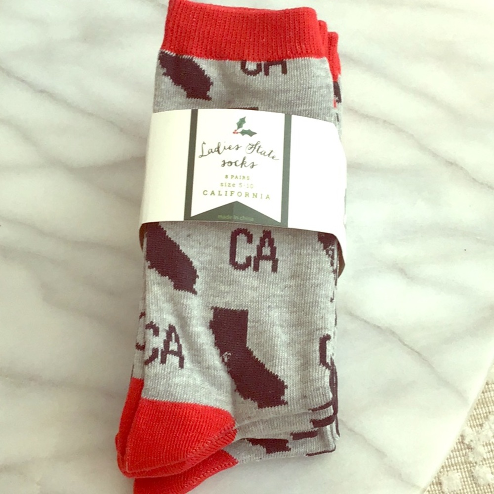 CA Ladies State socks - 5 pair NWT